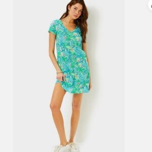 NWT Lilly Pulitzer V-neck Dress in Multi Via Parigi